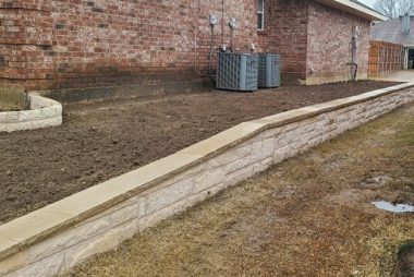 Stone Retaining Wall in Wylie, TX