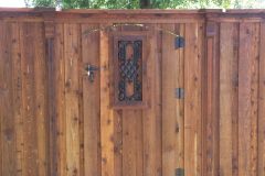 Cedar Gate with Insert in Allen, TX