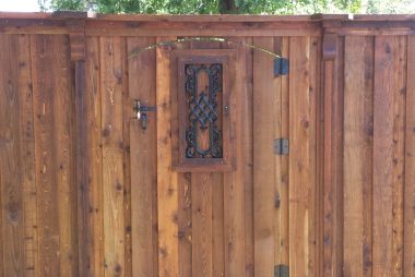 Cedar Gate with Insert in Allen, TX