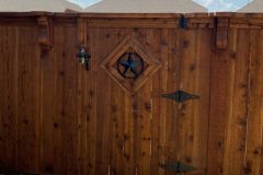 Cedar Gate with Texas Star Insert in McKinney, TX