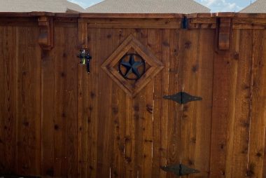 Cedar Gate with Texas Star Insert in McKinney, TX