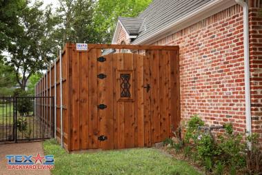 Cedar Gate with Insert in Allen, TX