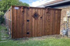 Cedar Gate with Texas Star Insert in Plano, TX