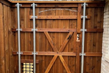 Cedar Gate with Speak Easy Window in Parker, TX