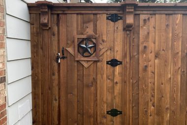 Cedar Gate with Texas Star Insert in Irving, TX