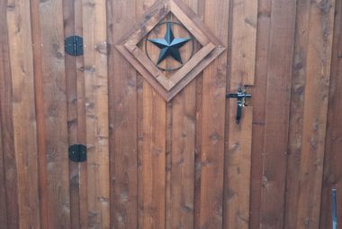 Cedar Gate with Texas Star Insert in Prosper, TX
