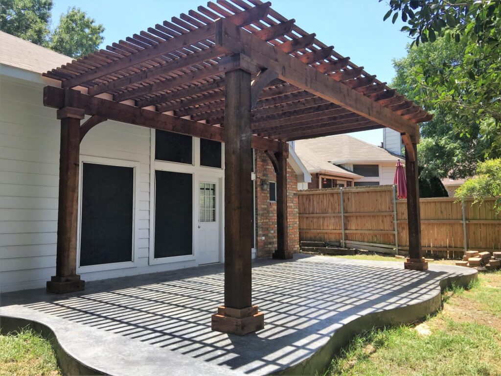 Copy of Pergola and Stamped Concrete